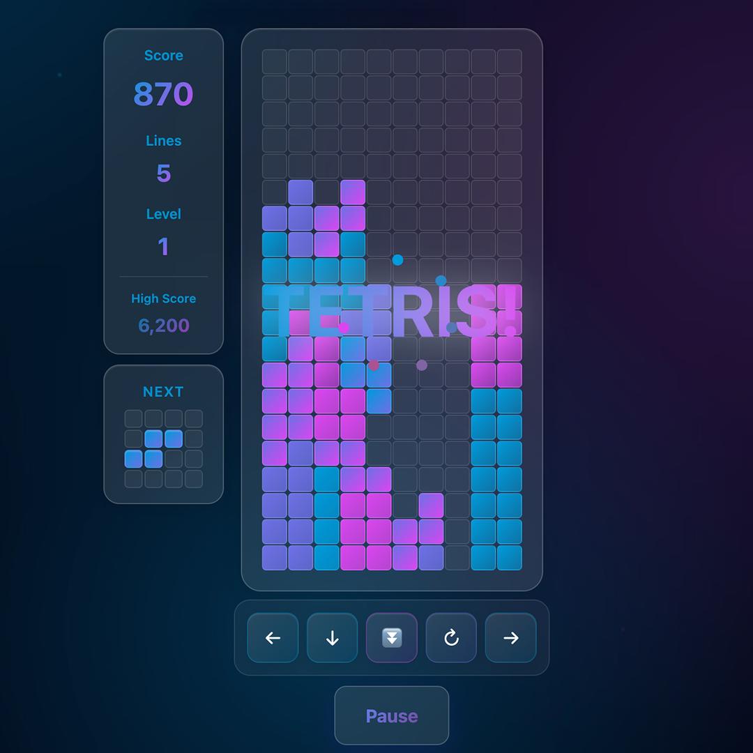 Tetris game preview